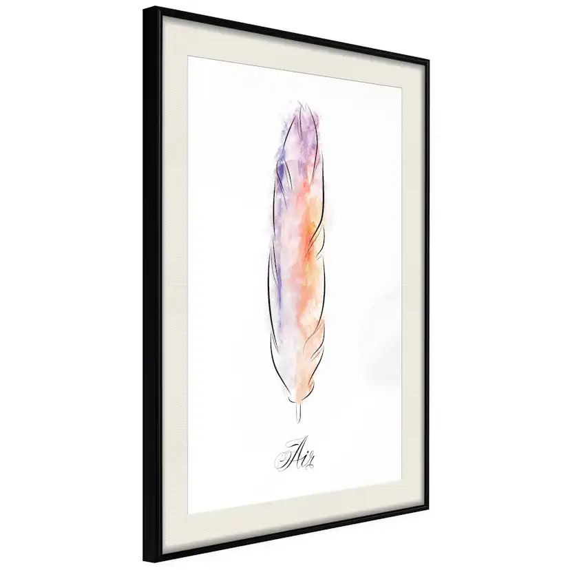 Poster Artgeist Affisch Colourful Feather