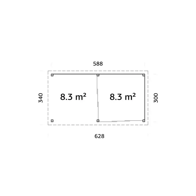 Uterum Palmako Lenna 16,6 m2 Set 405 Slide