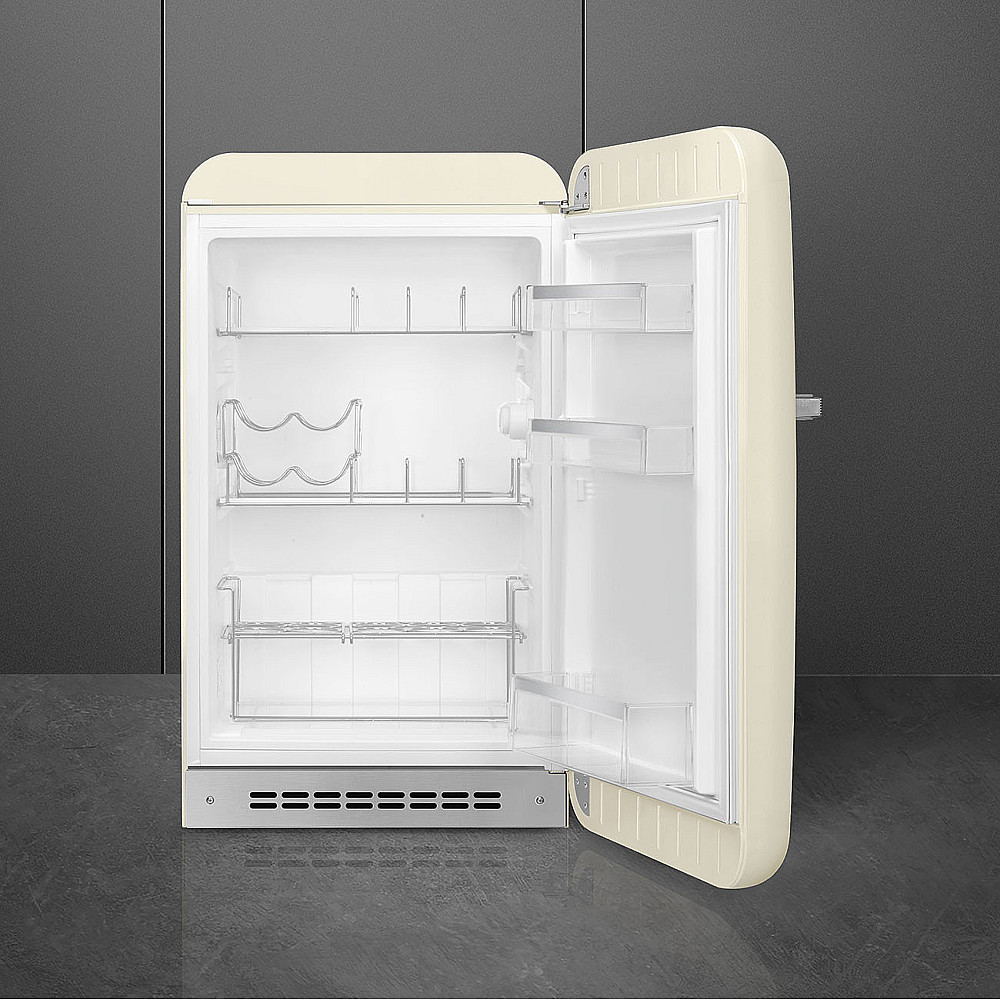 Smeg FAB10HRCR6 fristående kylskåp Creme, Vänsterhängd