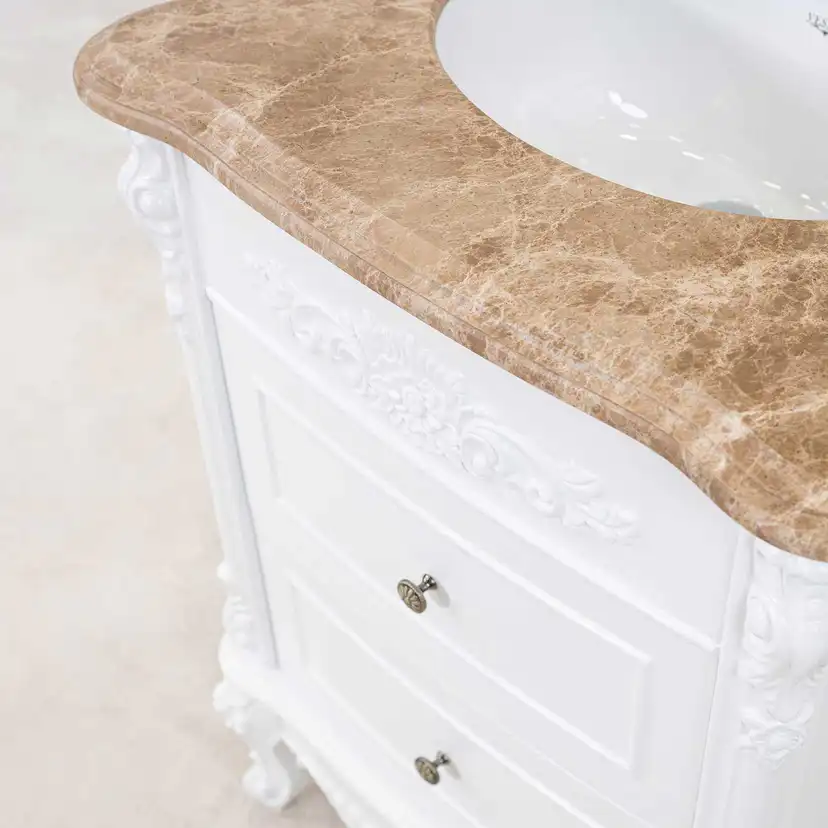 Tvättställsskåp Vesani Ottawa Beige Marmor