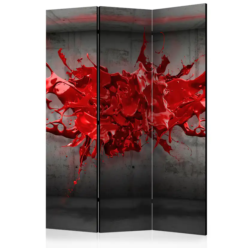 Rumsavdelare Skärmvägg Arkiio Red Ink Blot 135x172 cm
