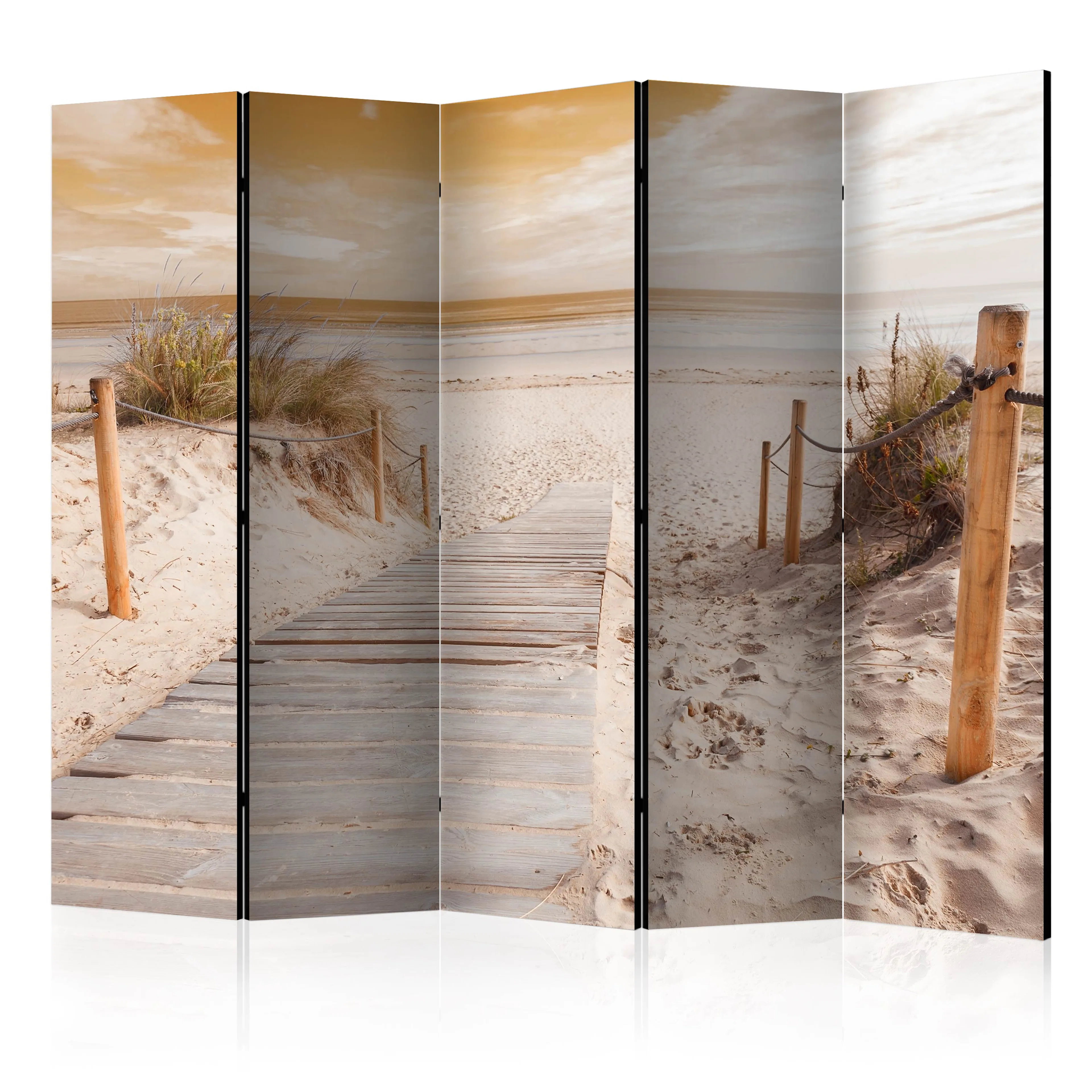 Rumsavdelare Skärmvägg Arkiio On the Beach Sepia II 225x172 cm
