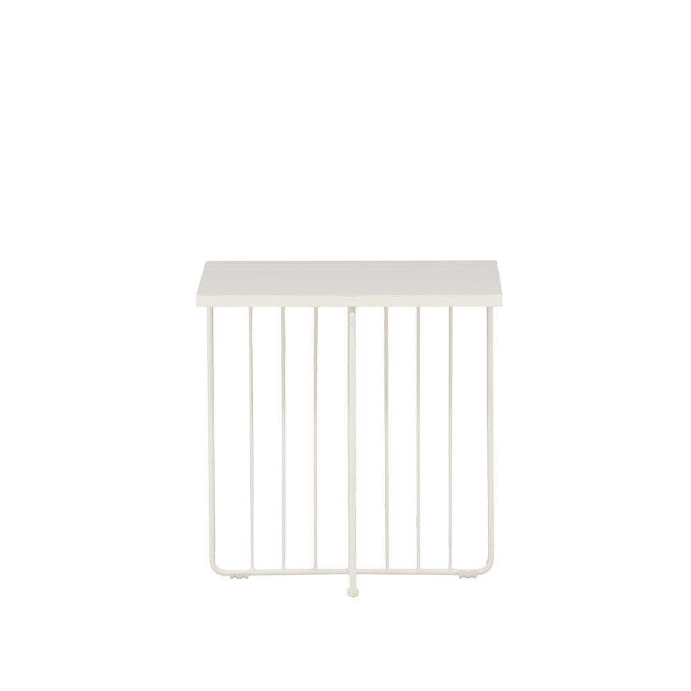 Dayton Sofa Table - White powder coating / White MDF Vit
