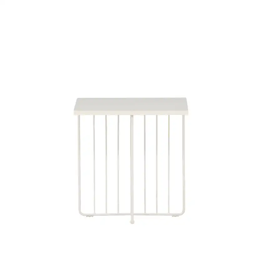 Dayton Sofa Table - White powder coating / White MDF Vit