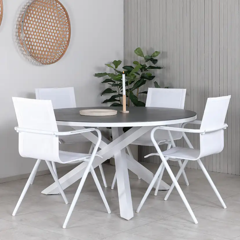 Matgrupp Venture Home Copacabana med 4 Aspen Matstolar