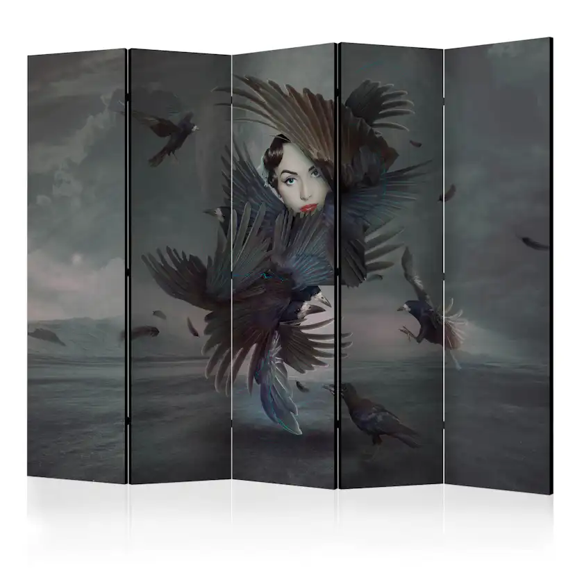 Rumsavdelare Skärmvägg Arkiio Covered in Feathers II 225x172 cm