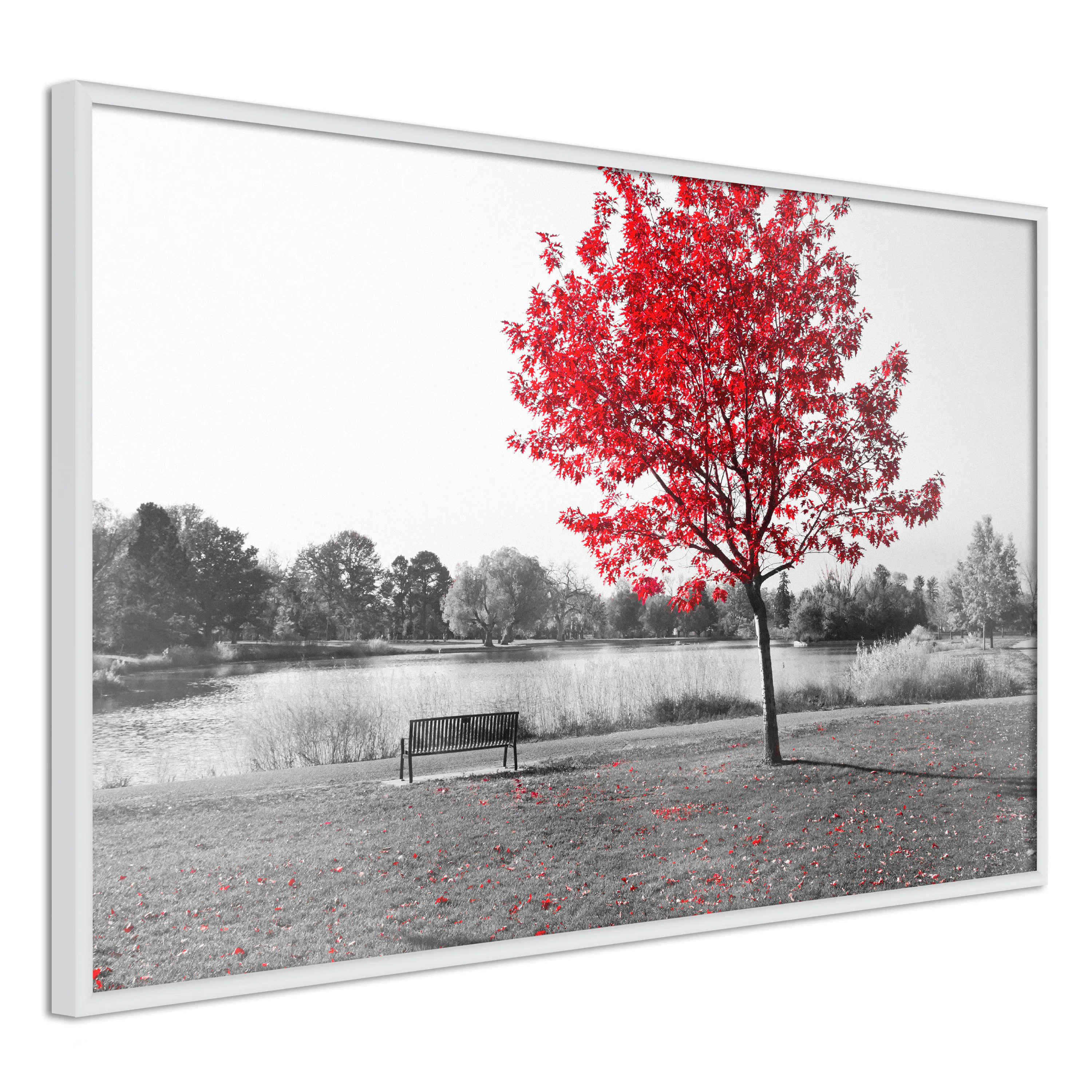 Poster Artgeist Affisch Red Tree
