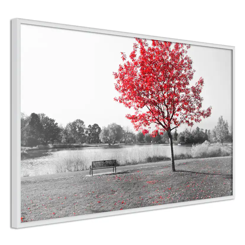 Poster Artgeist Affisch Red Tree