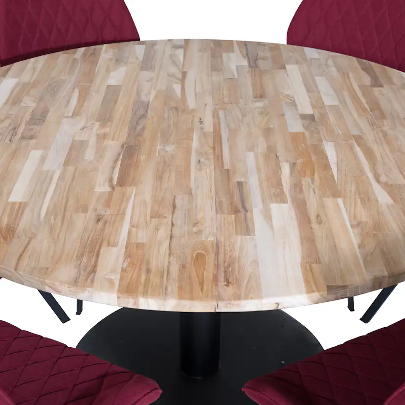 Matgrupp Venture Home Cirebon Ø140 cm med 6 Gemma Stolar