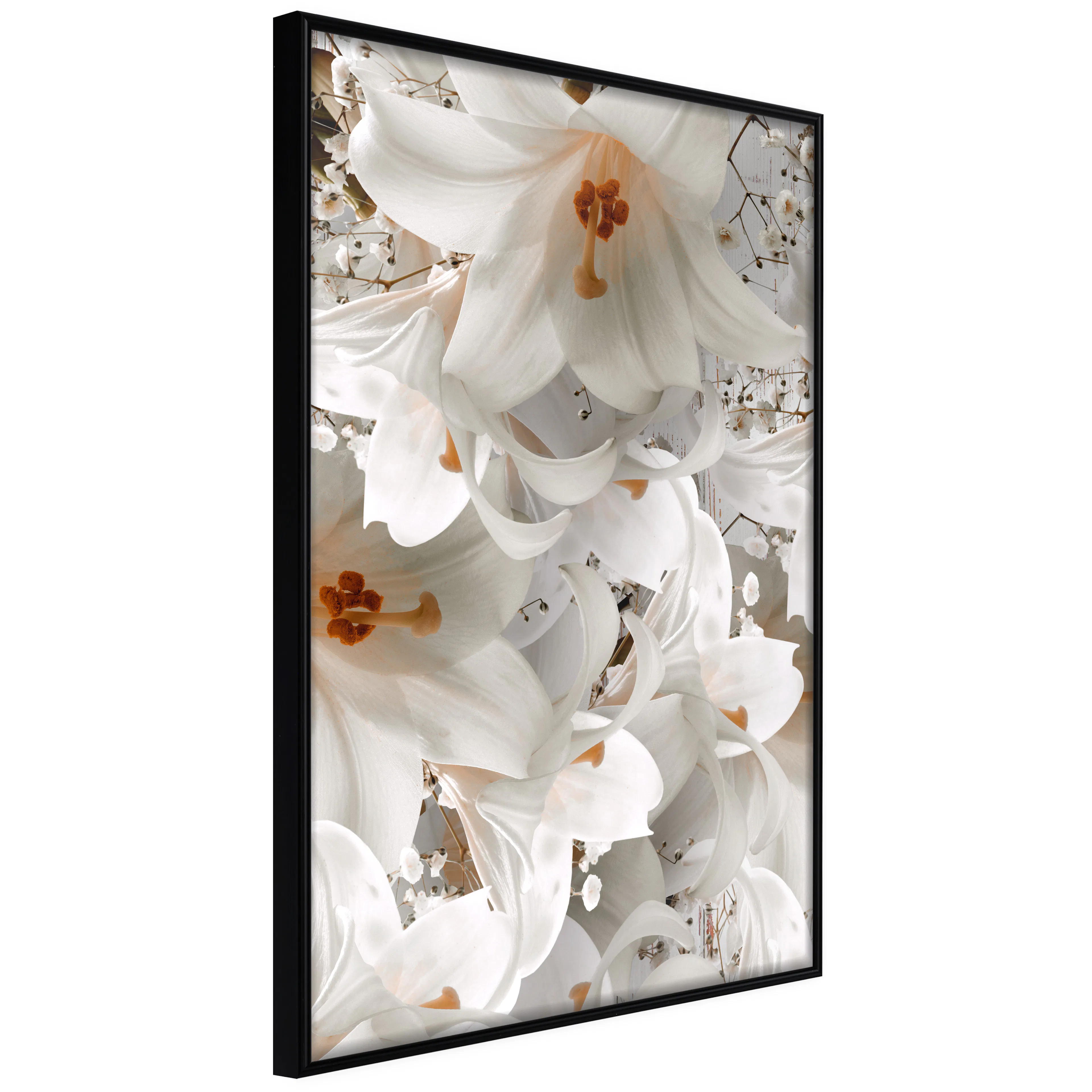 Affisch - White Blow [Poster] 30x45 Svart ram, 30x45 cm