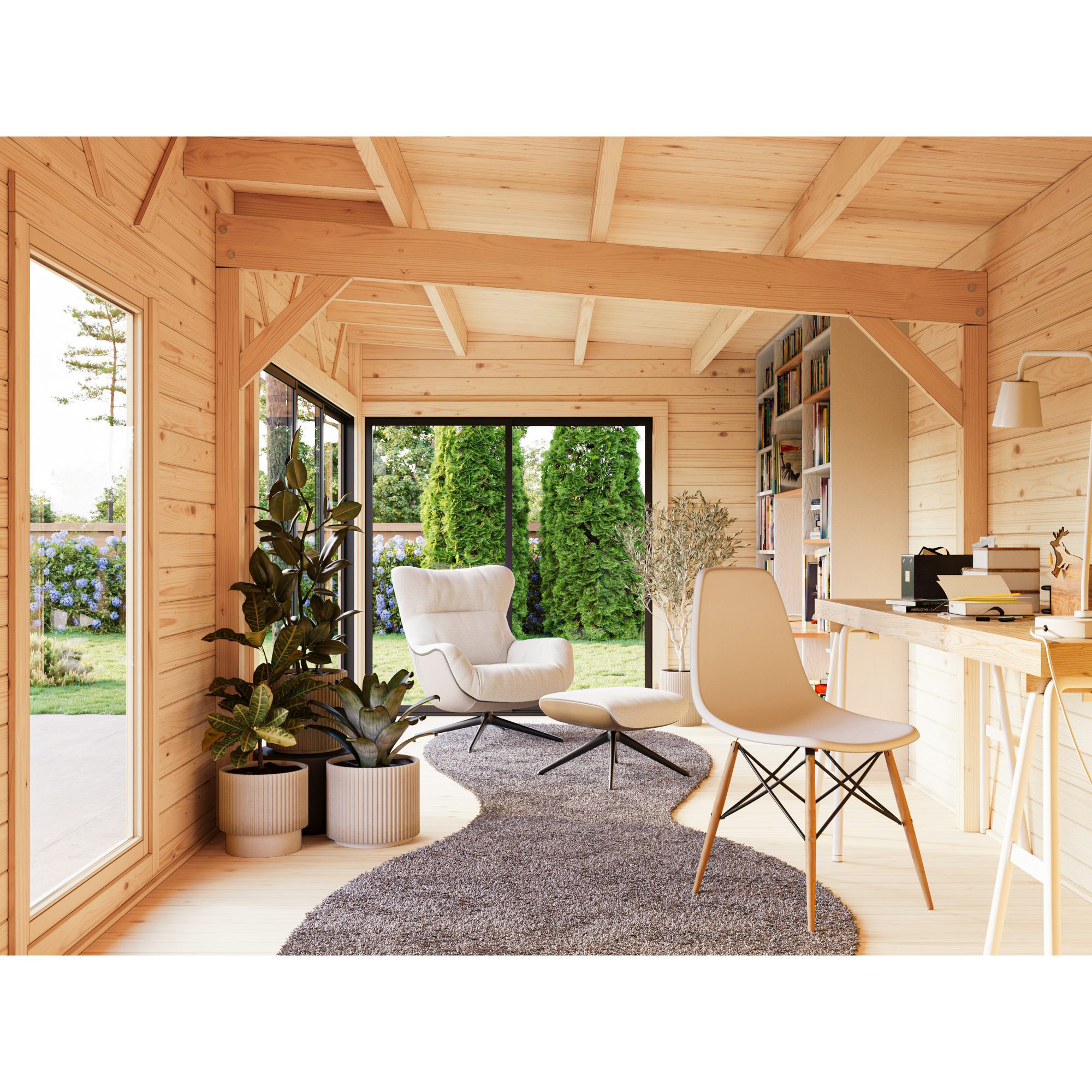 Stuga Palmako Andrea 22,1 m² Slide Plus (inv. 21,1 m²)