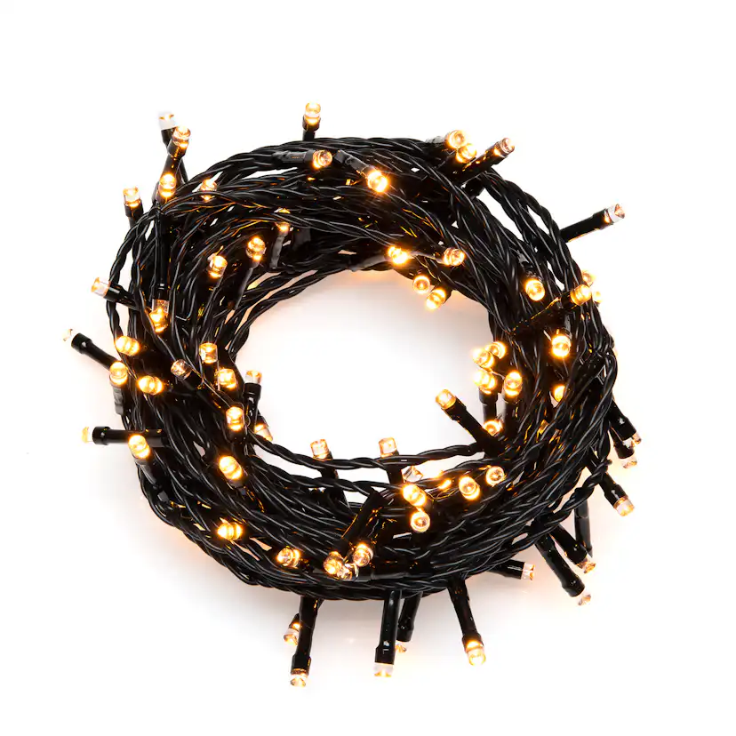 Ljusslinga Gnosjö Konstsmide 200st LED-lampor Amber 30V/IP44 Utomhus