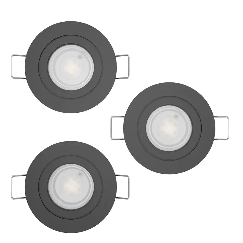 Infälld Lampa Eglo Barranco IP44 30 mm 3000K Set om 3
