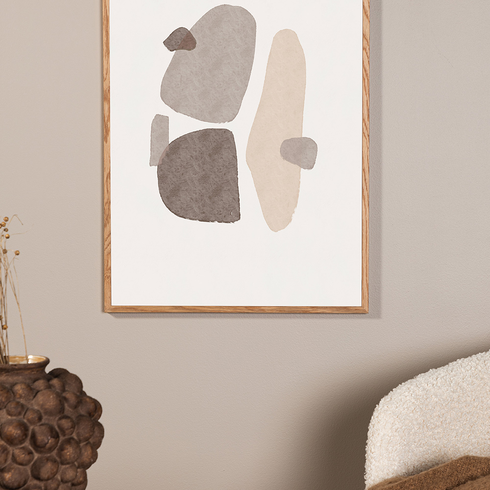 Posters Venture Home Shapes 50x70 Svart/vit