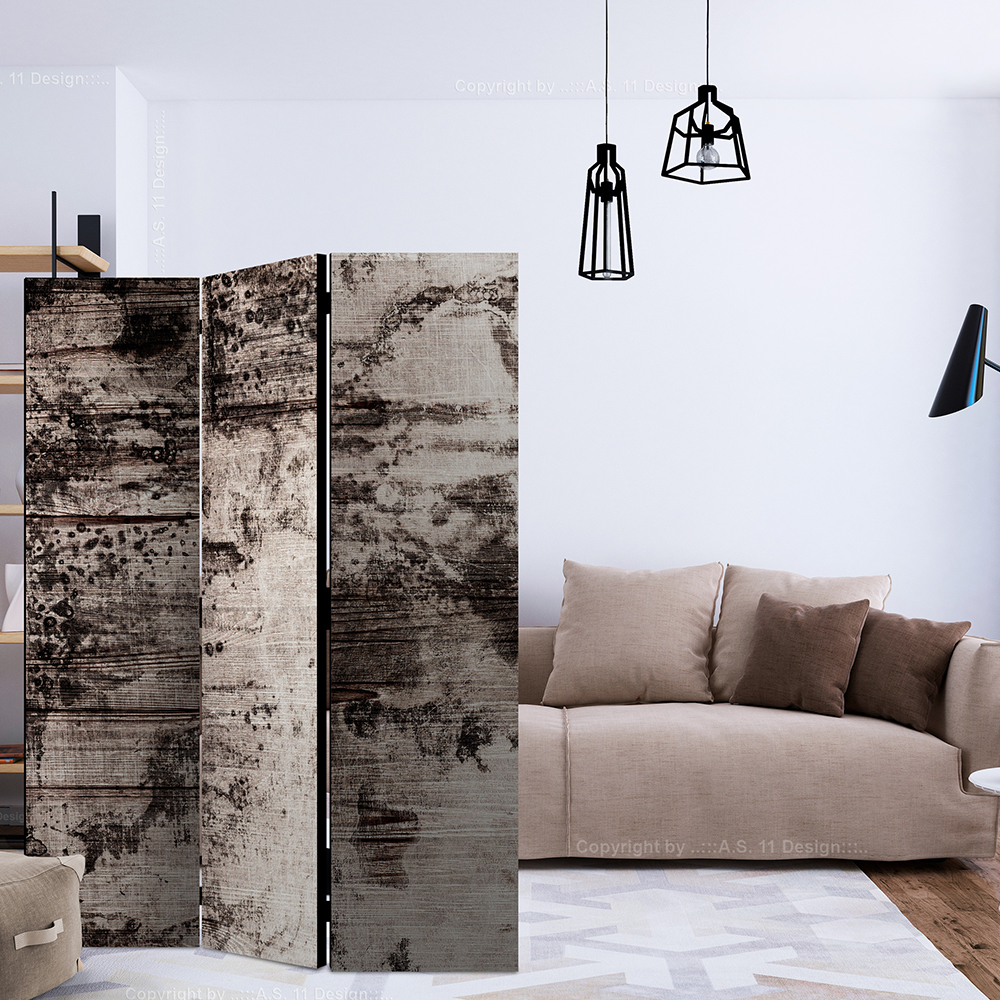 Rumsavdelare Skärmvägg Arkiio Burnt Wood 135x172 cm
