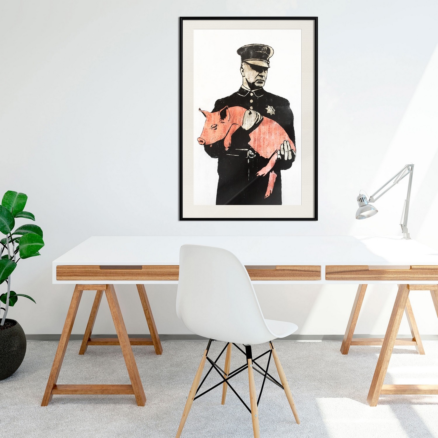 Poster Artgeist Affisch Police Pig