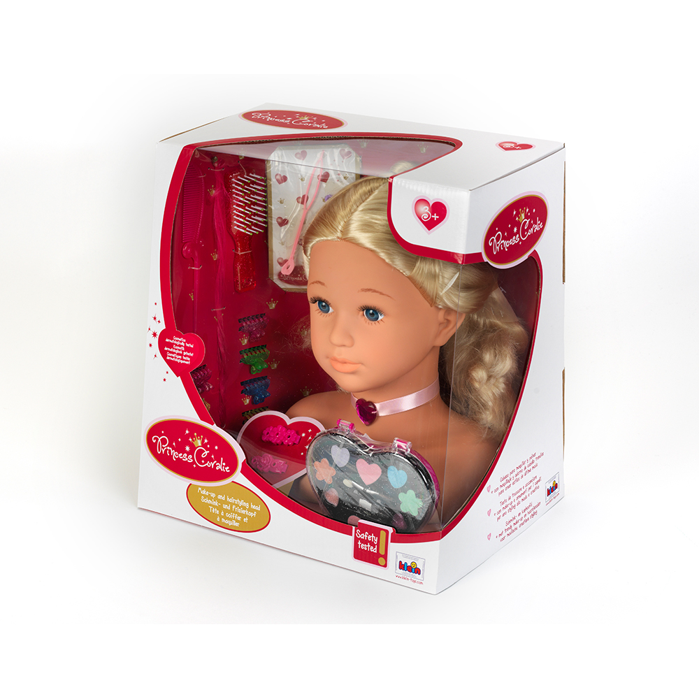 Leksak Sminkhuvud Klein Coralie Med Tillbehör