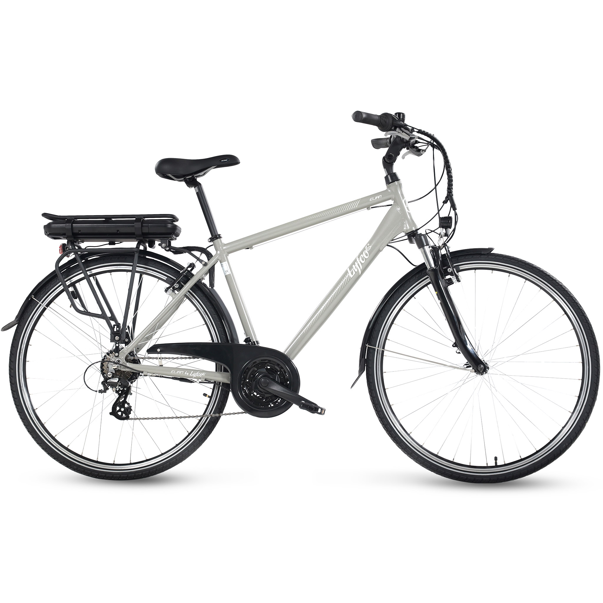 Elcykel Lyfco Herr 28" - Elian 13 Ah Silver