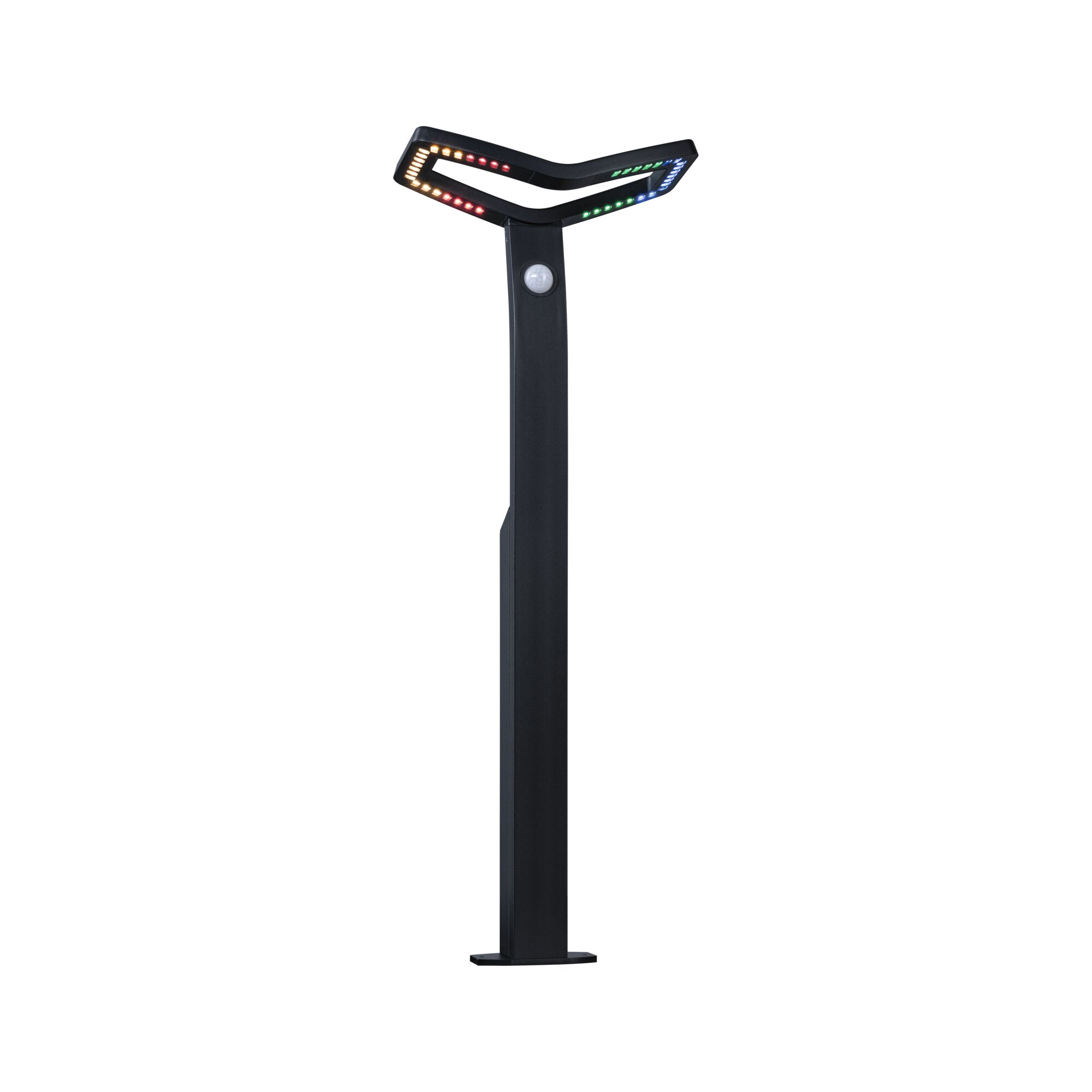 Pollare LED Paulmann Alara Smart Home Zigbee 3.0 med Skymningsstyrd rörelsedetektor IP44 230V Ljus: RGBW+