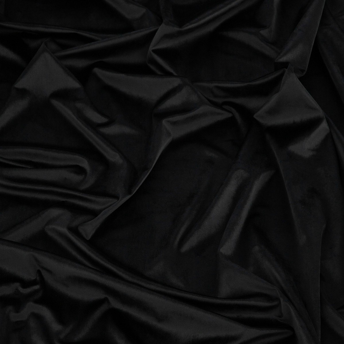 Mary Curtain Polyester/velvet - Black - 135*250 - Multi band Svart