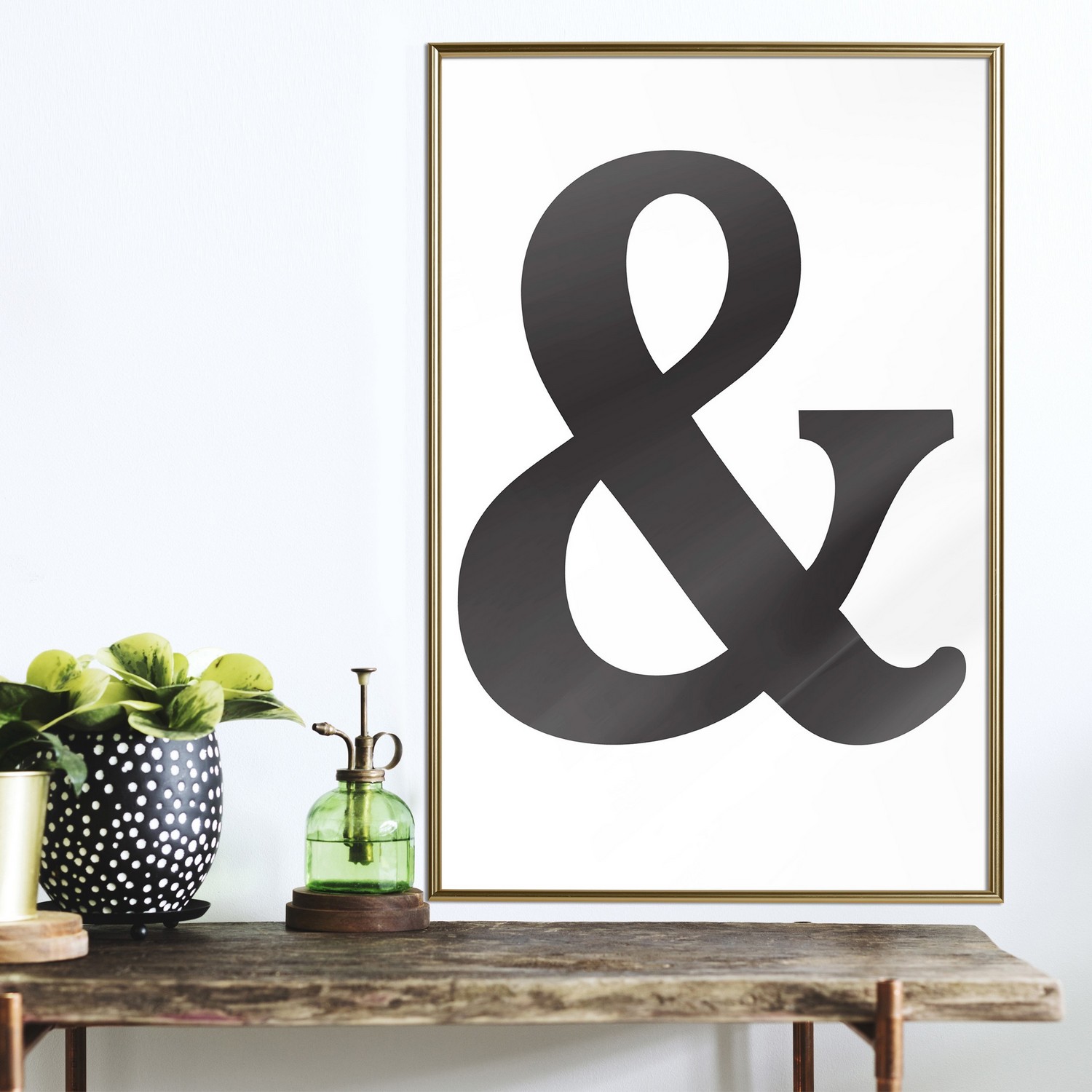 Poster Artgeist Affisch Black Ampersandem