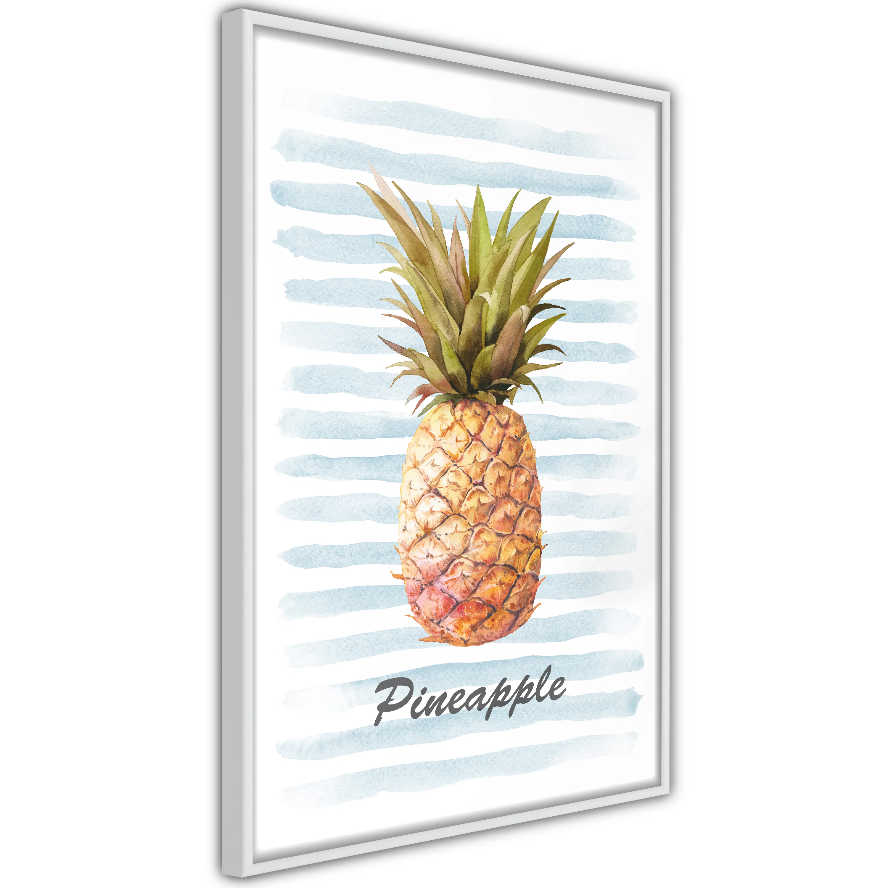 Poster Artgeist Affisch Pineapple and Stripes
