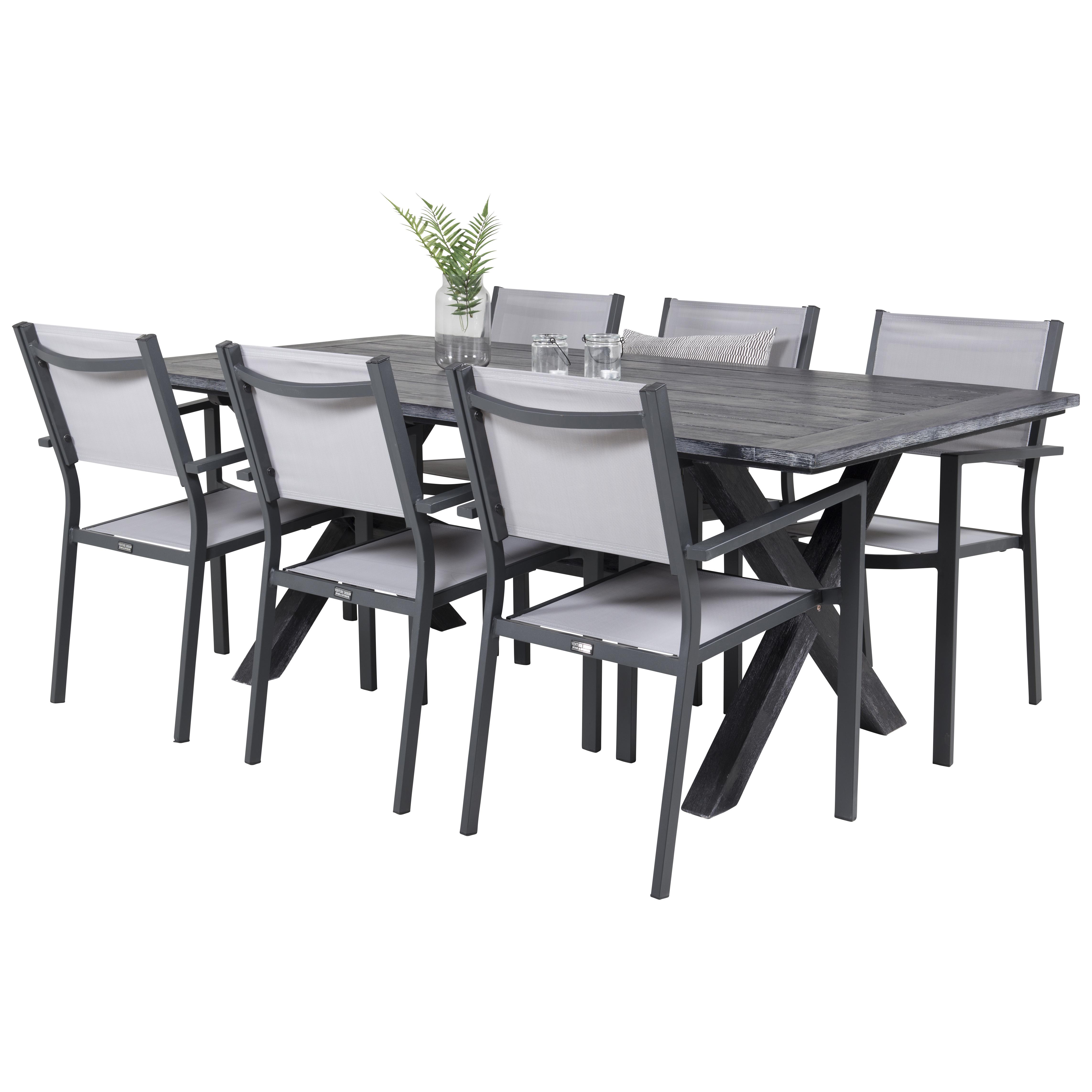 Matgrupp Venture Home Rossi 200 med 6 Copacabana Matstolar