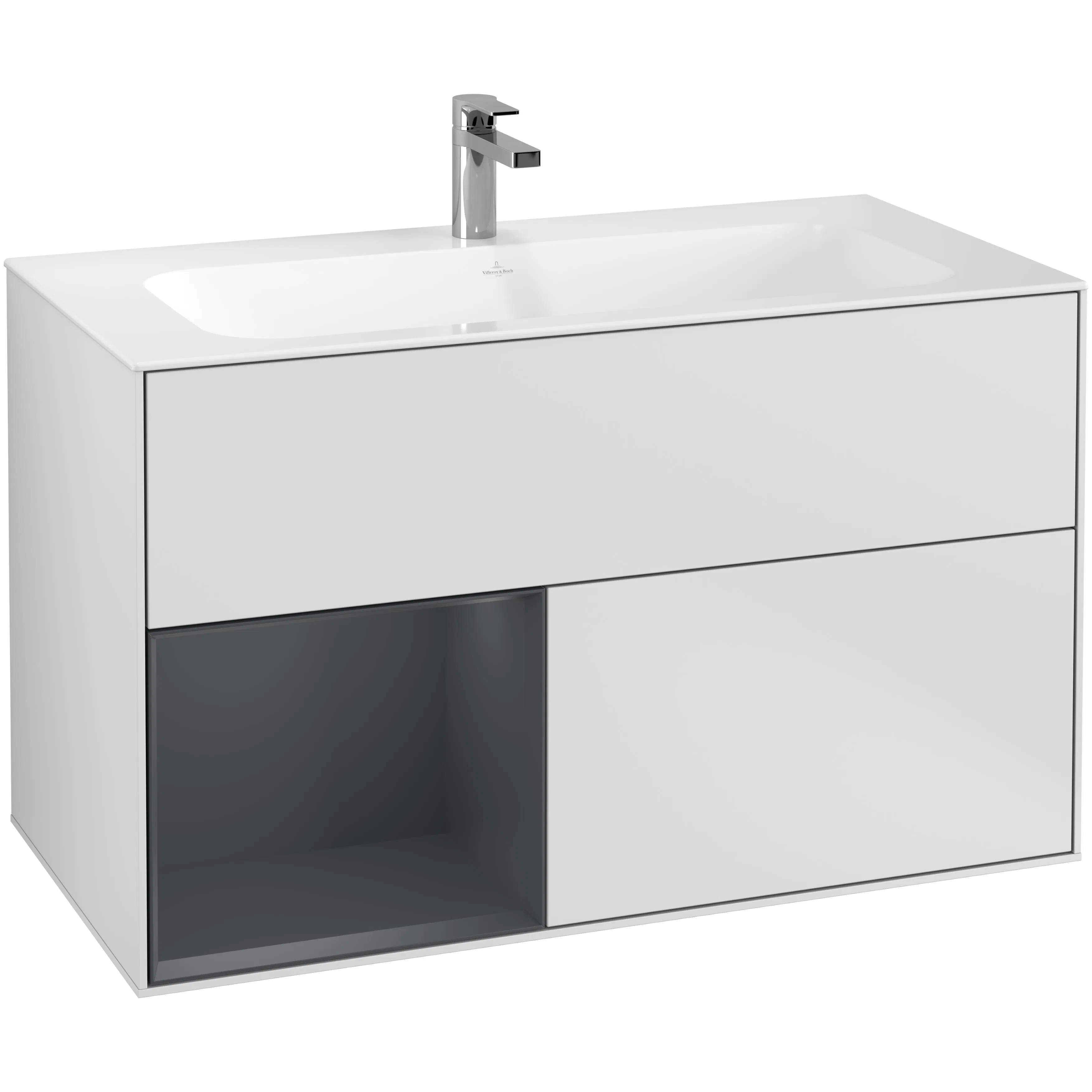 Tvättställsskåp Villeroy & Boch Finion med 2 Lådor och Hylla för Inbyggt Tvättställ