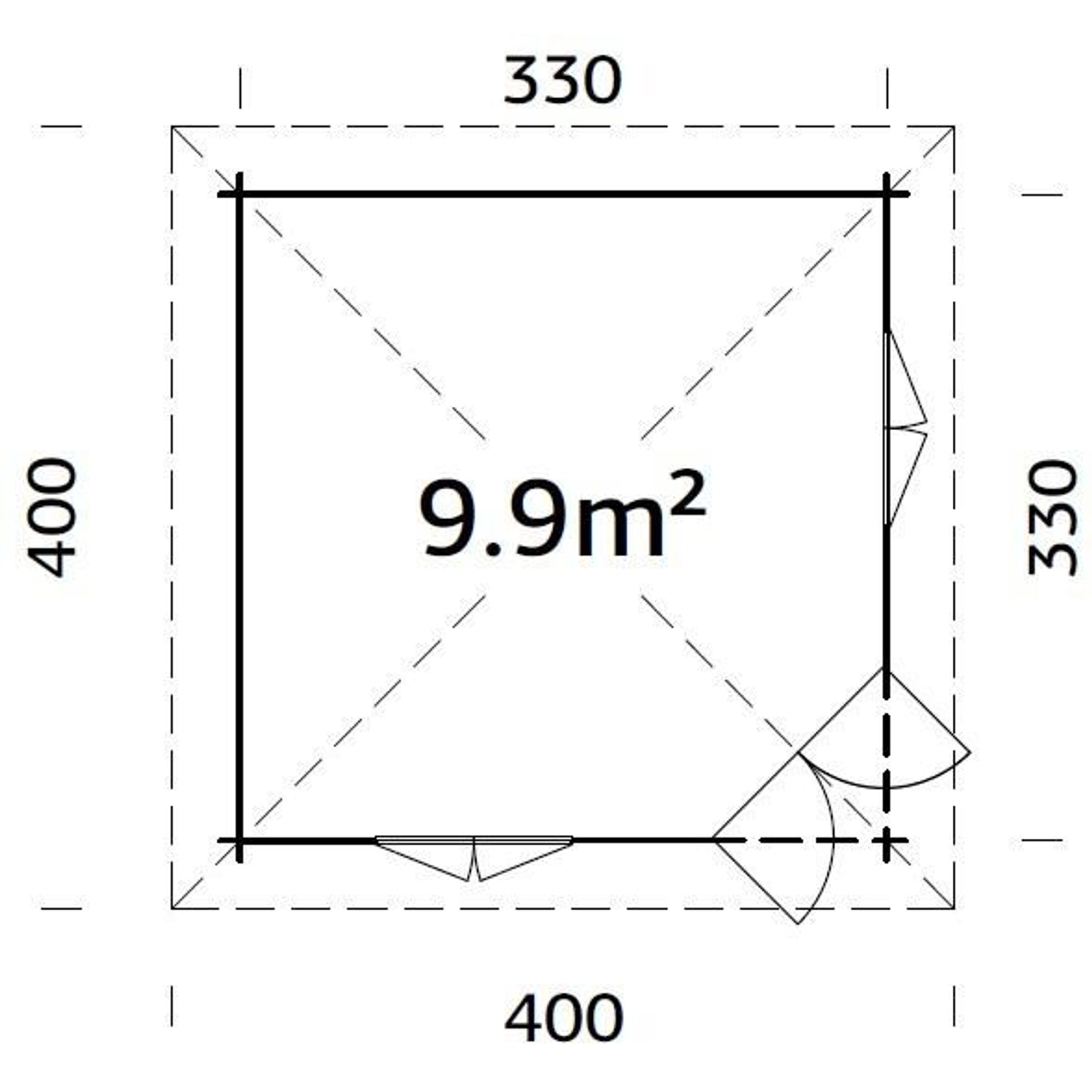 Lusthus Palmako Melanie 10,9 m2