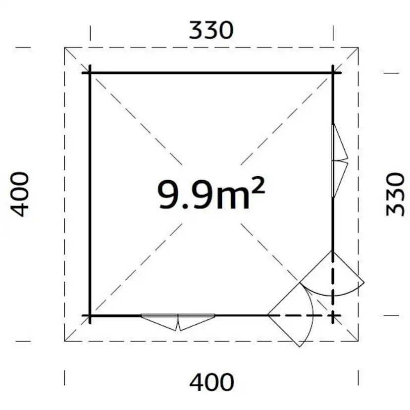 Lusthus Palmako Melanie 10,9 m2