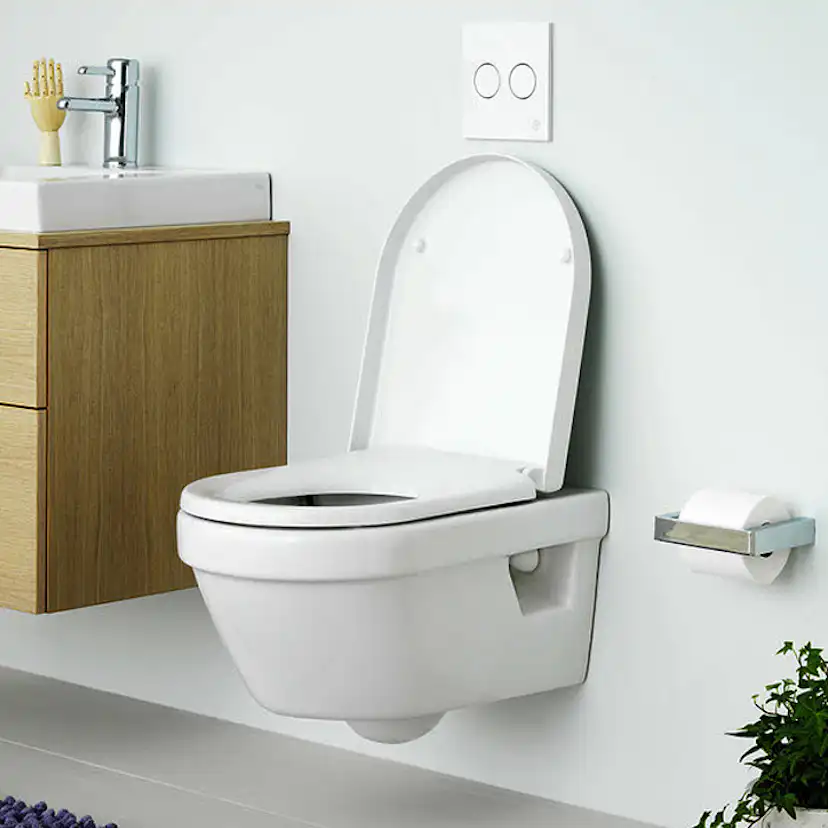Vägghängd Toalettstol Gustavsberg Hygienic Flush 5G84