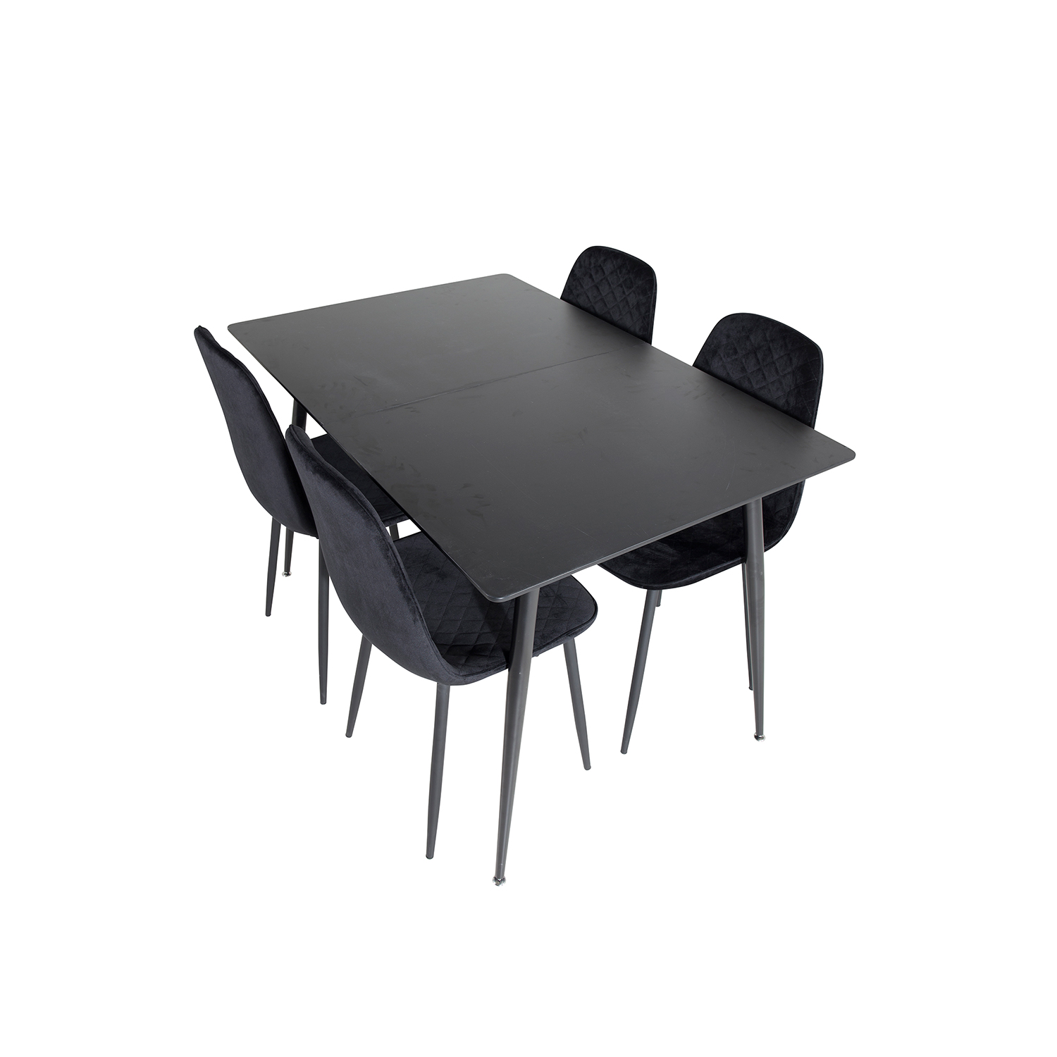 Matgrupp Venture Home Silvia med Iläggsskiva och 4 Phoi Stolar