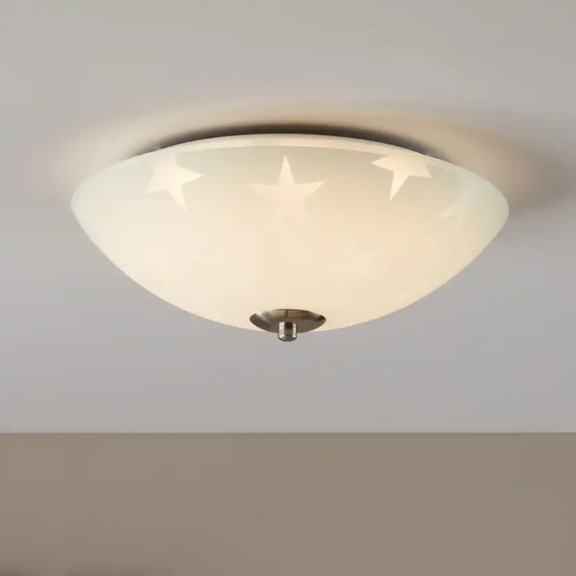 STAR LED Plafond 35cm Frostat/Stål 35 cm