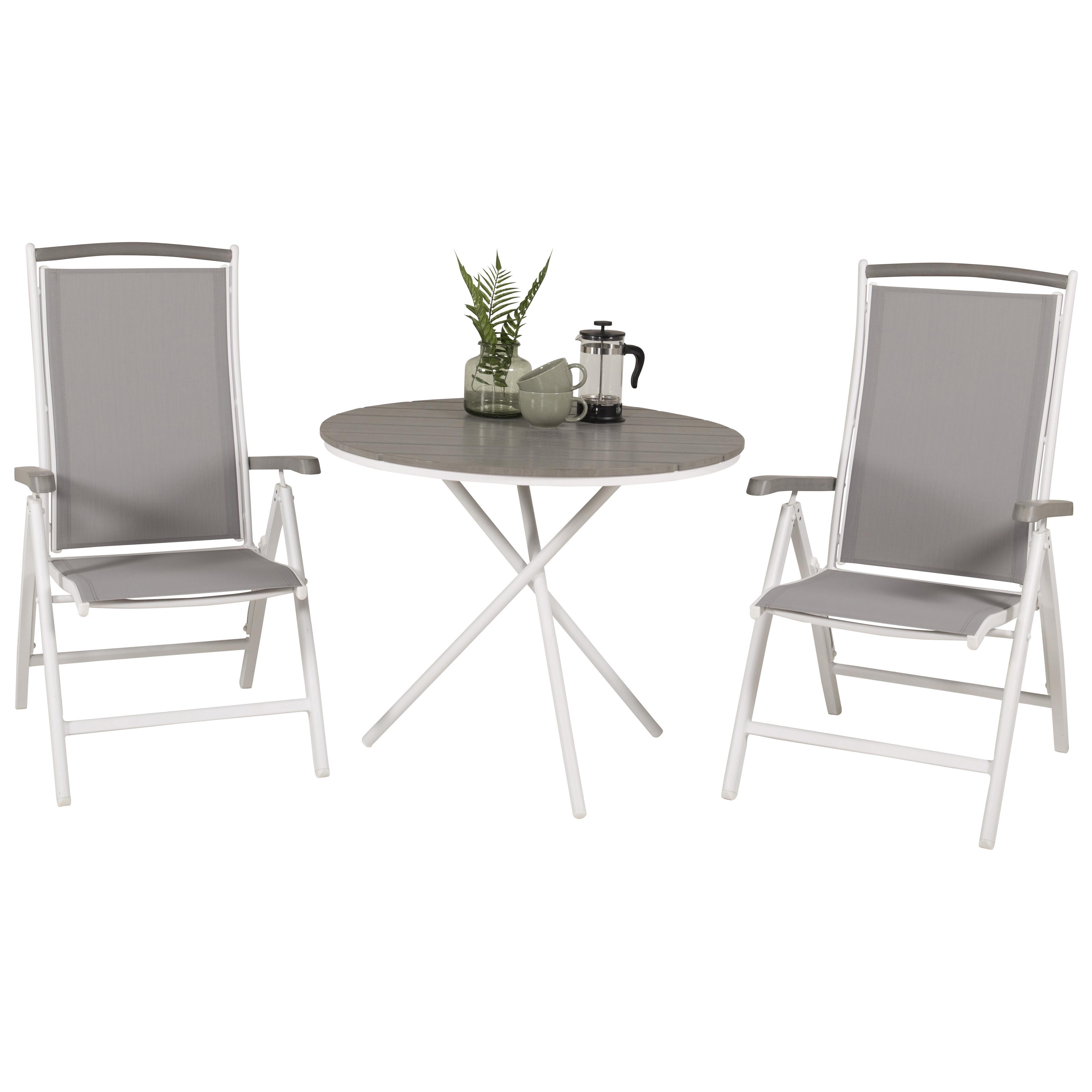 Cafégrupp Venture Home Parma med 2 Albany Stolar