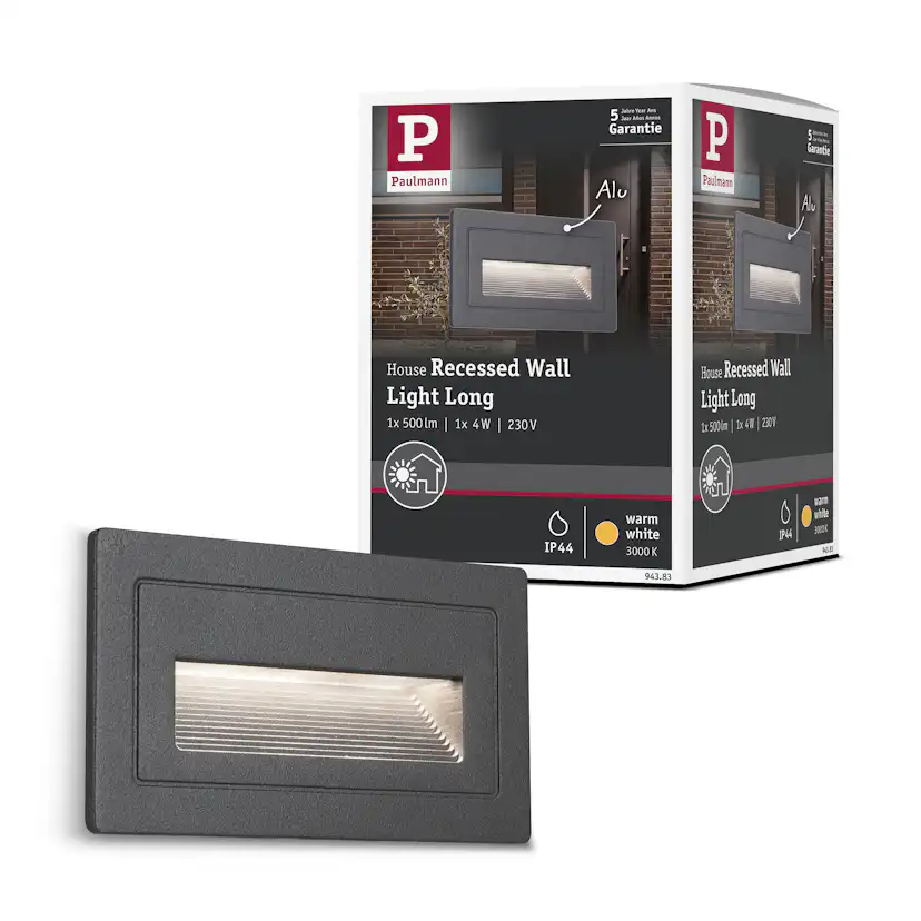 Fasadbelysning Paulmann Long IP44 230V