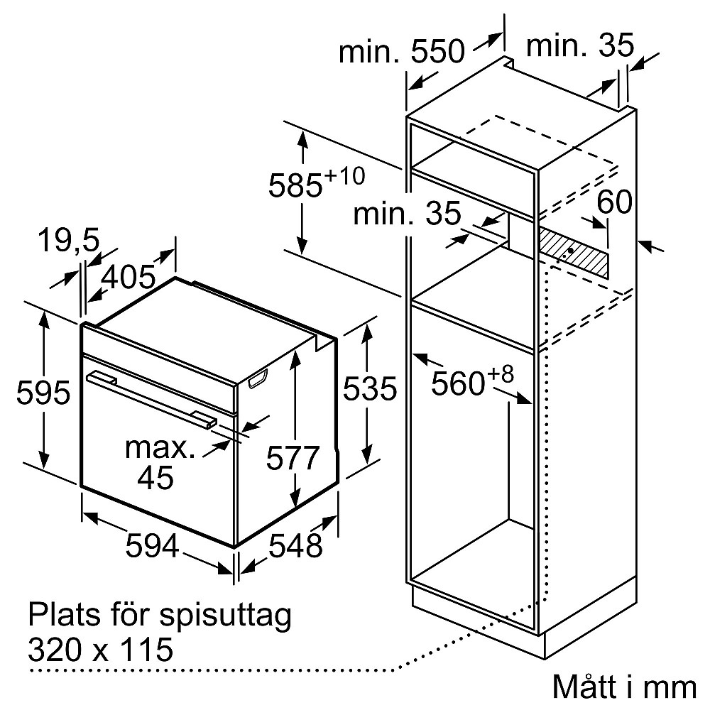 Ugn och Mikro Siemens iQ700 HB776G3B2S + CD714GXB1 Med WIFI och Ångfunktion Svart