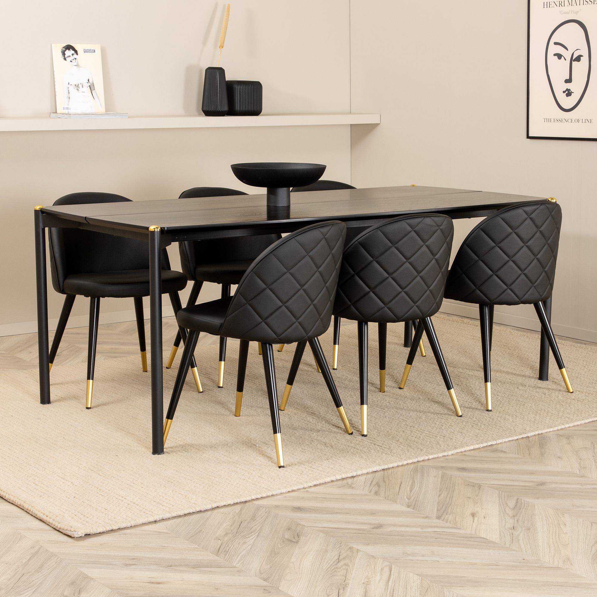 Matgrupp Venture Home Paris med 6 Valentina Stolar