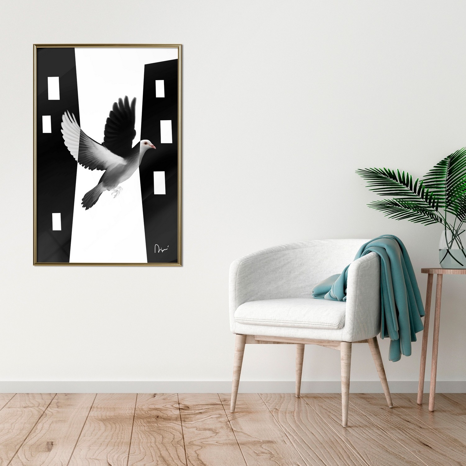 Poster Artgeist Affisch White Dove