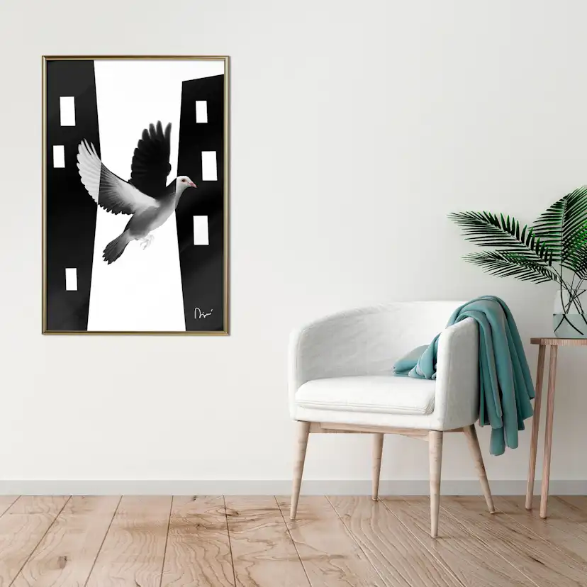 Poster Artgeist Affisch White Dove