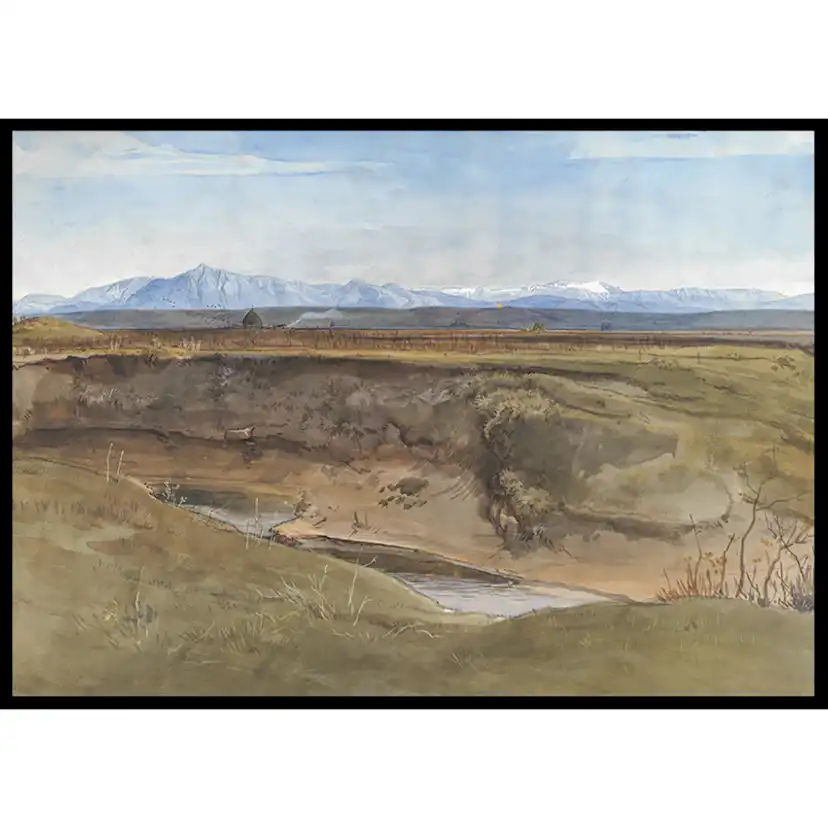 Poster Gallerix Landscape Near Rome By August Leopold Venus