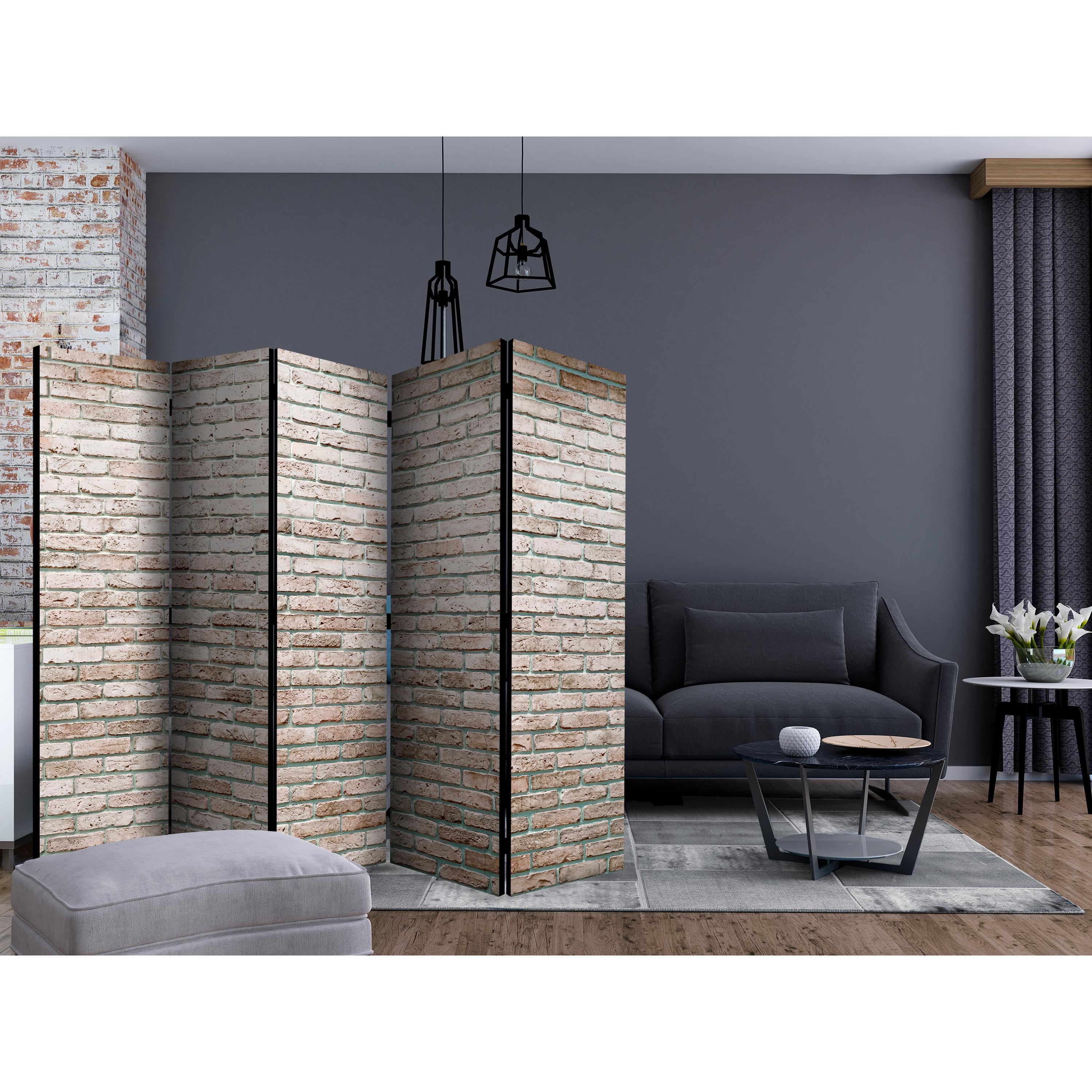 Rumsavdelare Skärmvägg Arkiio Elegant Brick II 225x172 cm