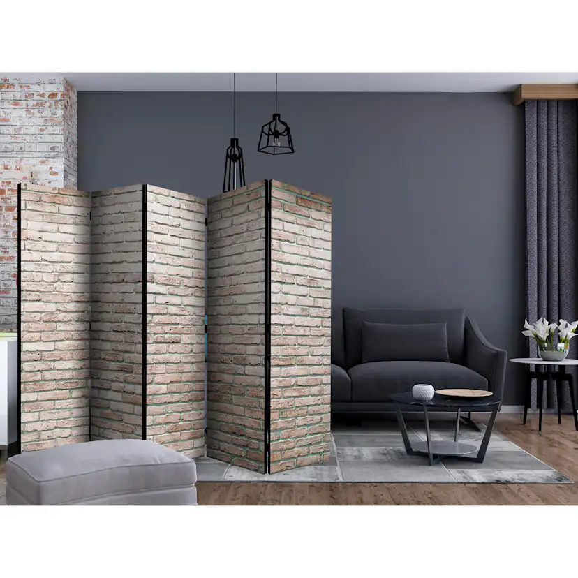 Rumsavdelare Skärmvägg Arkiio Elegant Brick II 225x172 cm