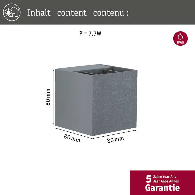 Fasadbelysning Paulmann Cybo LED IP65 230V