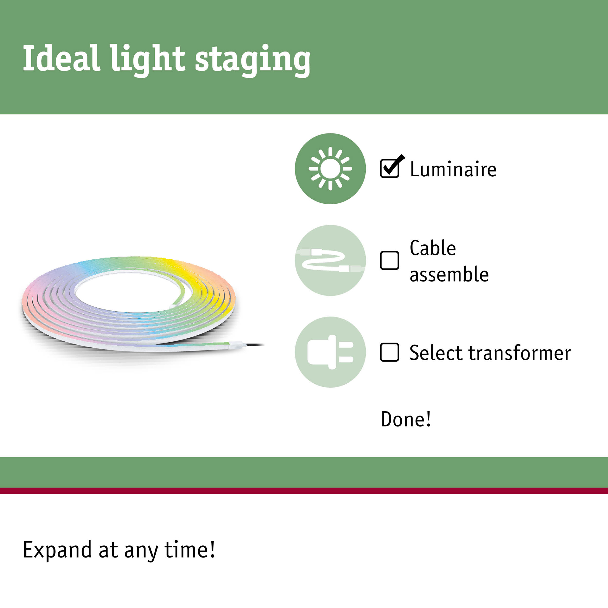 LED-strip Paulmann Smooth Plug & Shine IP67 24V