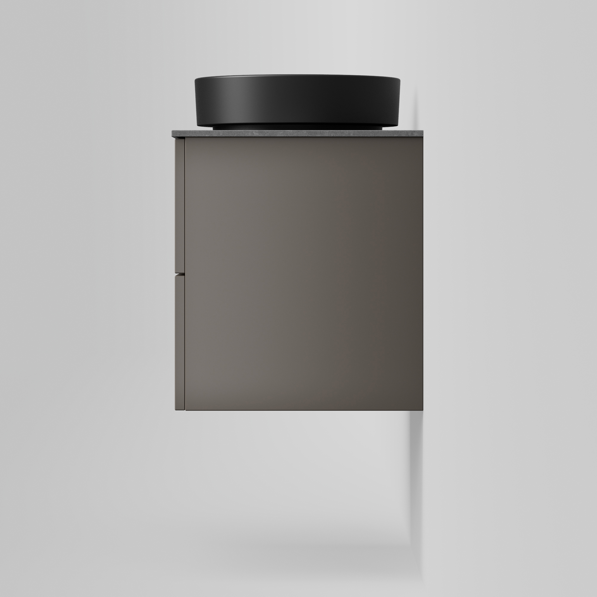 Tvättställ AIR SOAK,Matte black, Porslin, Mattsvart