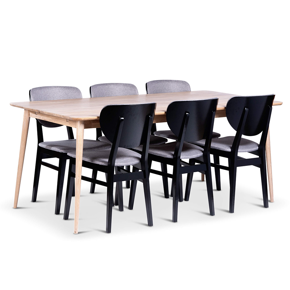 Matgrupp Stenexpo Odense med 6 Borgholm Stolar