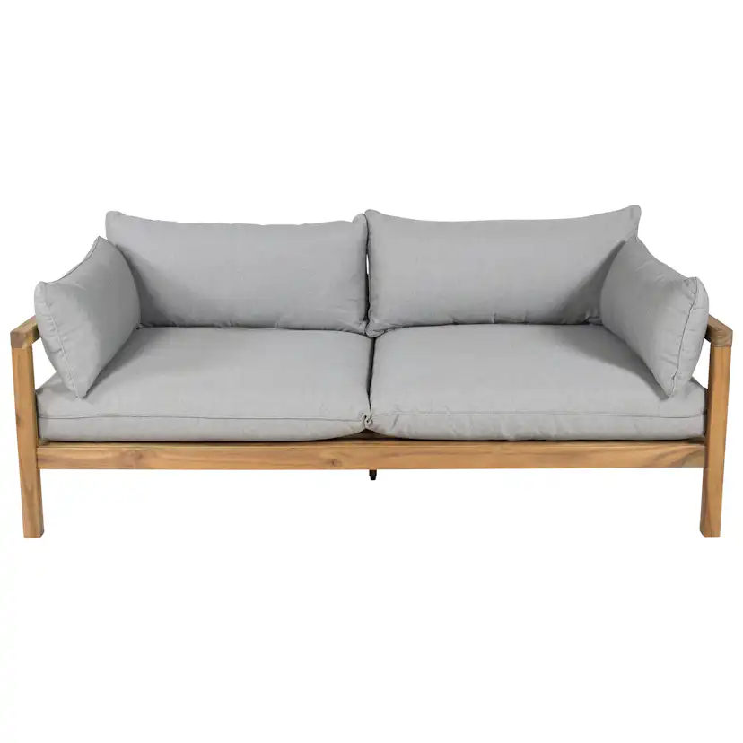 Loungesoffa Venture Home Moa Akacia/Grå, 2-Sits Utesoffa med Dyna