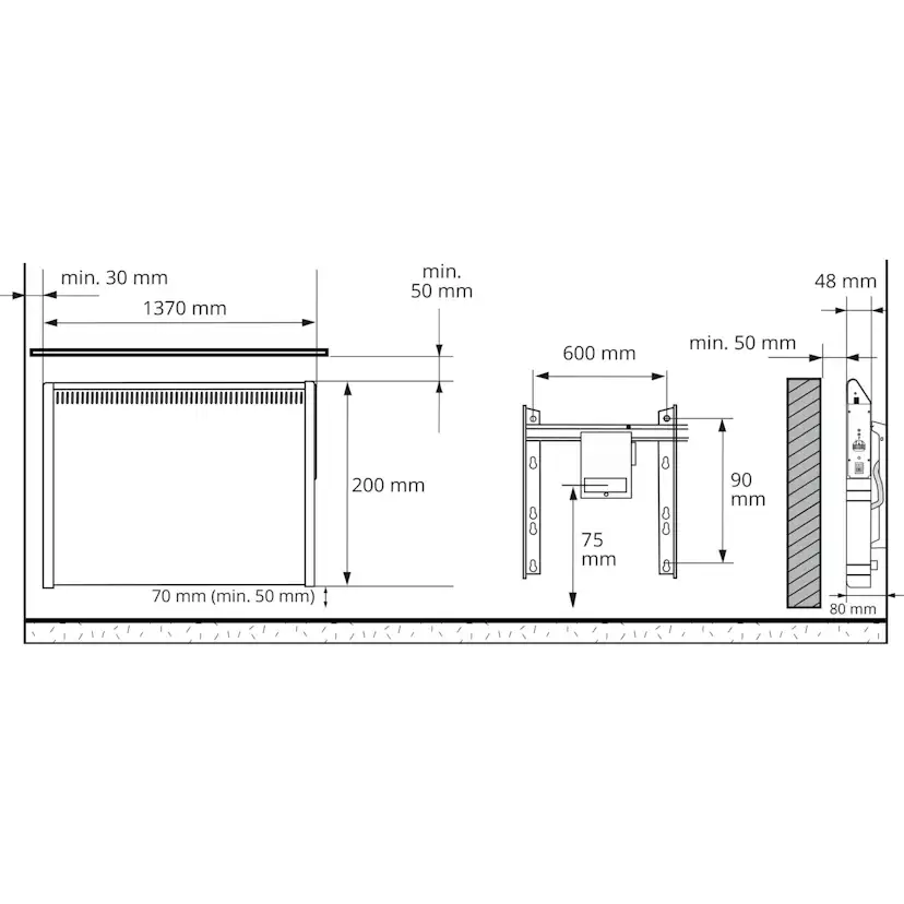 ELRADIATOR LISTA 700W/230V BT Lista 700W/230V