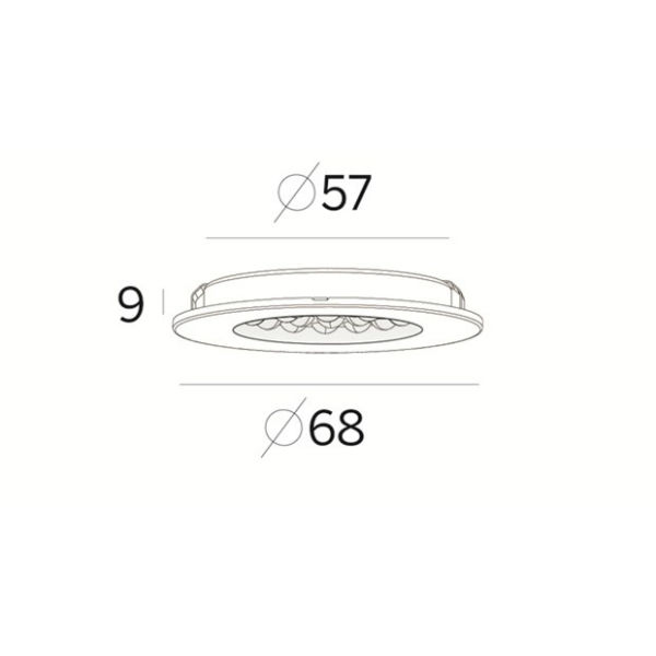 LED-Armatur Hide-a-lite Slim 3000K