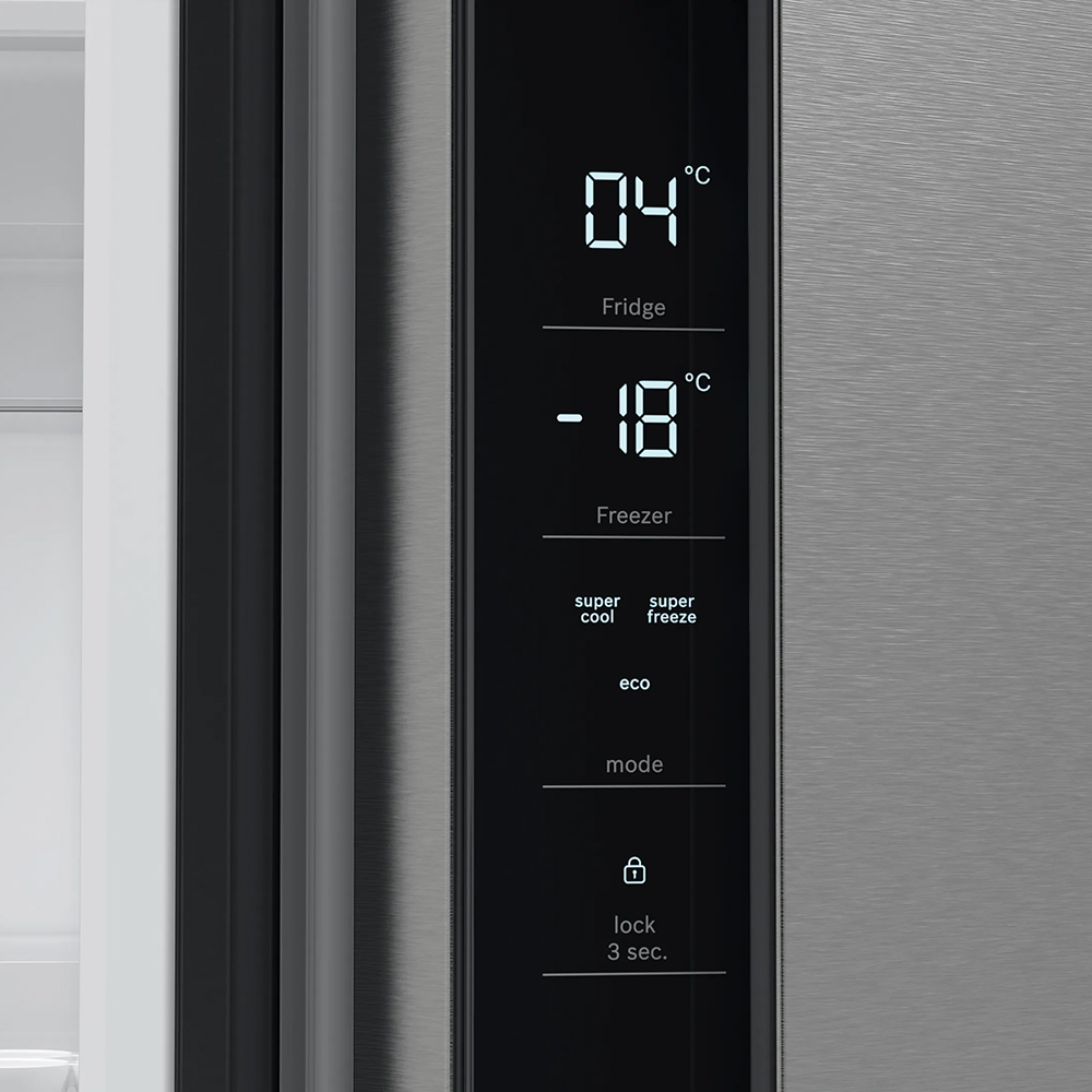Kyl & Frys Bosch Side by Side Serie 4 KFN96VPEA French Door Silver